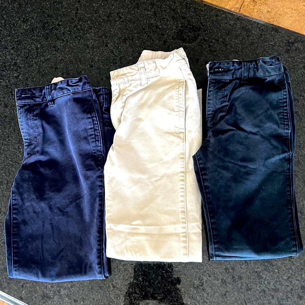 3 Pairs Boys Gap Uniform Pants